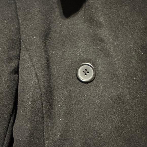 J.Crew Wool Peacoat Double Breasted Classic Black/Navy Jacket Size‎ S - Picture 3 of 4
